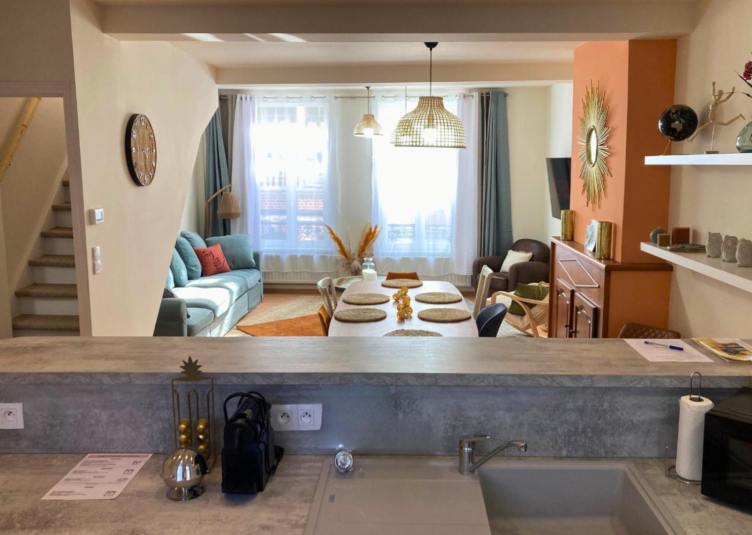 Le Bohemian Chic - 4 Chambres En Hypercentre De Saint-Omer, Ideal Pour Les Groupes Bagian luar foto